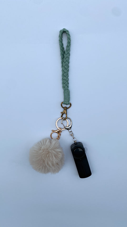 Mini Sea Glass Safety Keychain