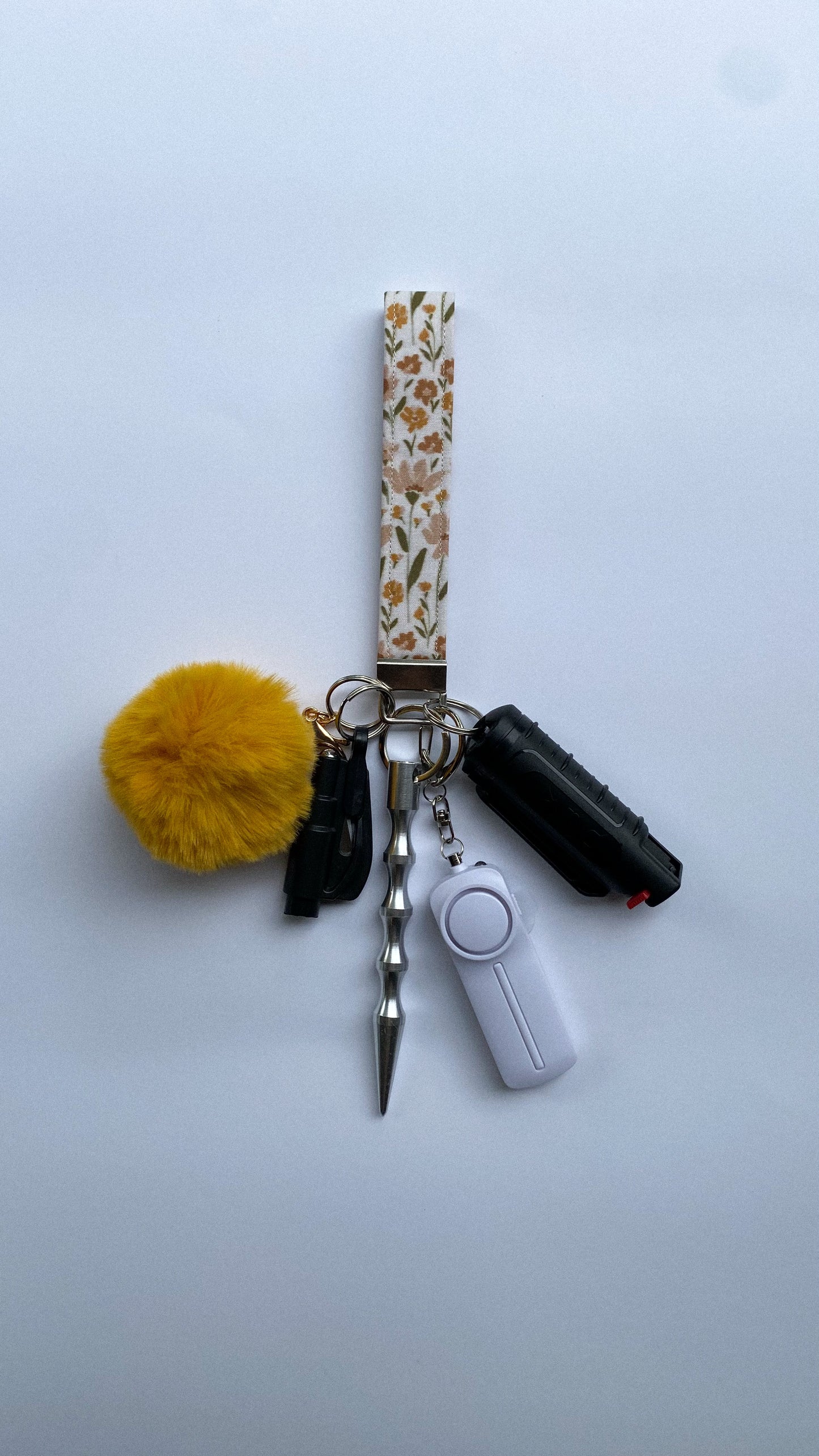 Floral Safety Keychain