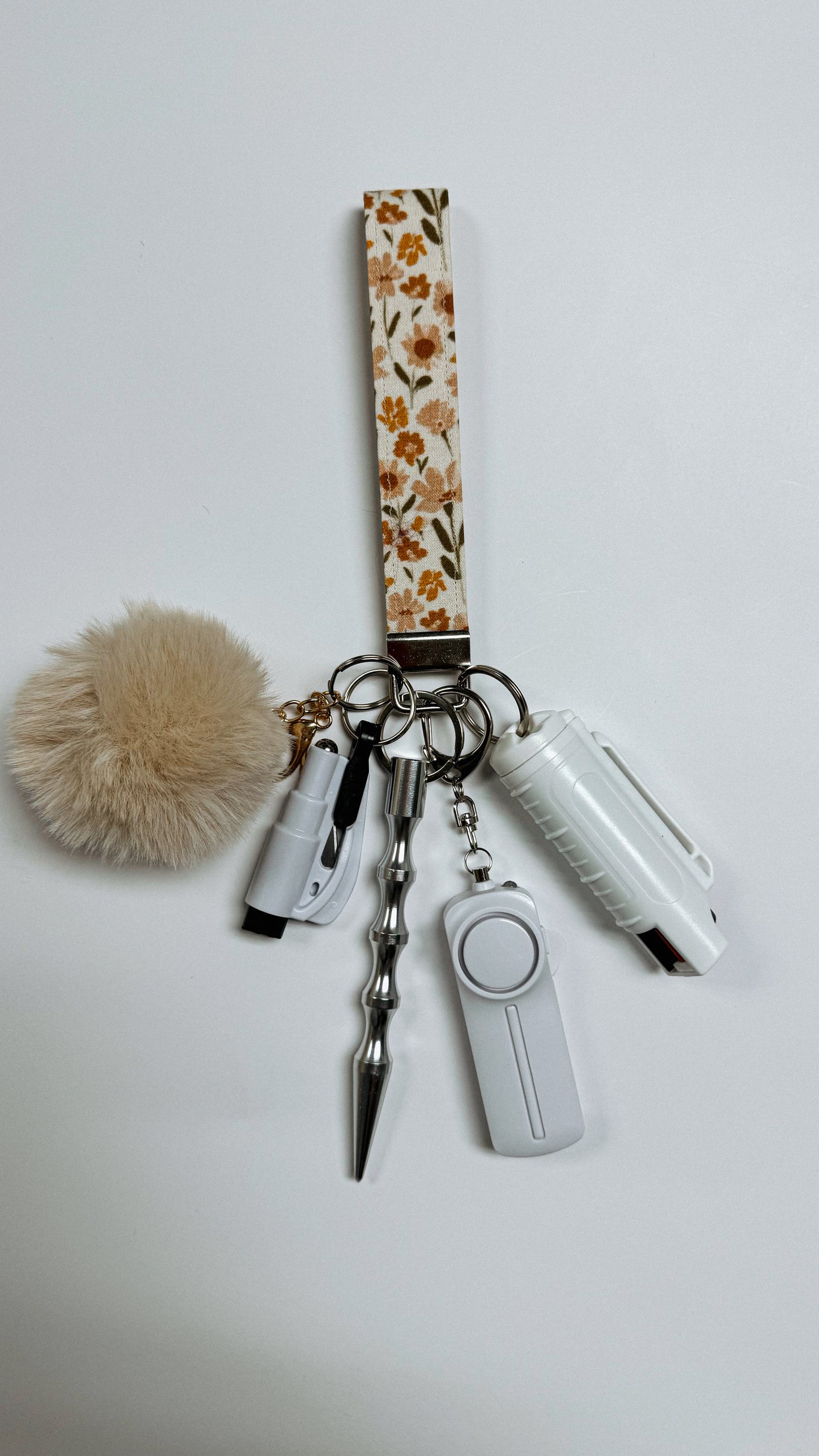 Floral Safety Keychain