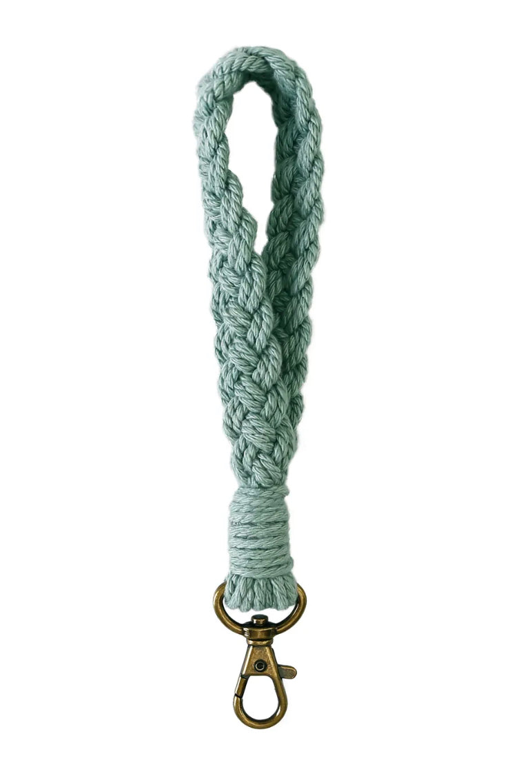 Boho Macrame Wristlet Keychain