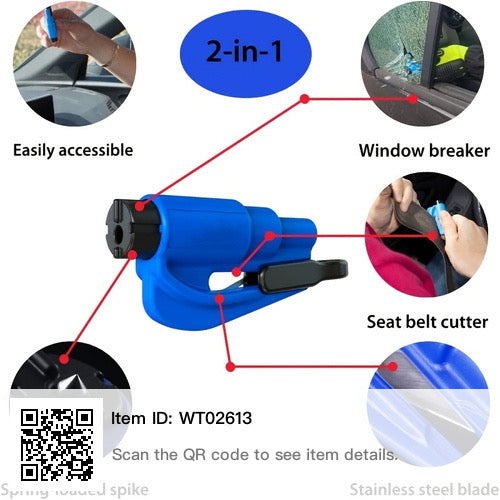 2in1 Window Breaker and Seatbelt Cutter